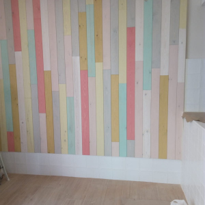 pared lamas madera